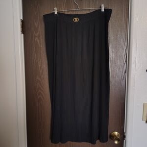 Black Pleated Skirt
